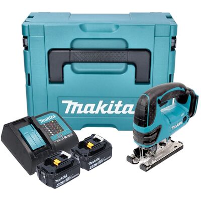 Makita Djv 180 Smxj Seghetto Alternativo A Batteria 18 V 135 Mm + 2x Batteria 4,0 Ah + Caricabatteria + Makpac Makita Djv 180 Smxj Seghetto Alternativo A Batteria 18 V 135 Mm + 2x Batteria 4,0 Ah + Caricabatteria + Makpac