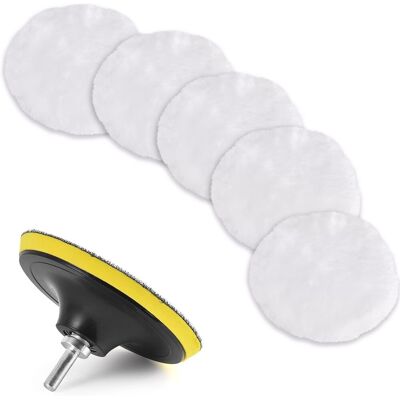 COOCHEER 30 Pezzi Di Tamponi Lucidanti In Lana Da 80 Mm, Disco Lucidante, Tampone In Spugna Lucidante, Kit Per Lucidatura Auto, Adatto Per Lucidare, Levigare E Cerare Auto Con Punte Da Trapano M10 COOCHEER 30 Pezzi Di Tamponi Lucidanti In Lana Da 80 Mm, Disco Lucidante, Tampone In Spugna Lucidante, Kit Per Lucidatura Auto, Adatto Per Lucidare, Levigare E Cerare Auto Con Punte Da Trapano M10