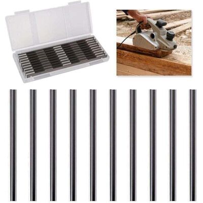 OEM Set Di 10 Lame Per Pialla Elettrica, Xu, Lame Da 82 Mm, Compatibili Con Makita, Bosch, Hitachi, Black & Decker, Dewalt, Trend Elu, Ideali Per La Lavorazione Del Legno E Il Fai Da Te (82 X 5,5 X 1,2 Mm OEM Set Di 10 Lame Per Pialla Elettrica, Xu, Lame Da 82 Mm, Compatibili Con Makita, Bosch, Hitachi, Black & Decker, Dewalt, Trend Elu, Ideali Per La Lavorazione Del Legno E Il Fai Da Te (82 X 5,5 X 1,2 Mm