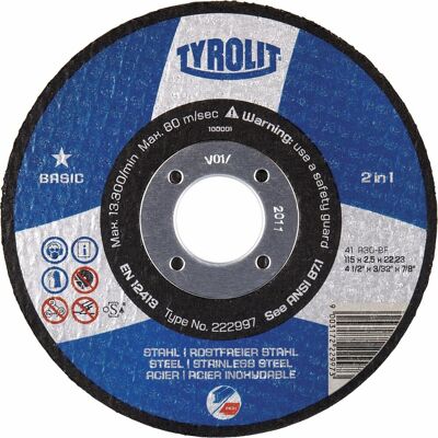 TYROLIT - Disco Per Troncatura Basic 2 In 1 TYROLIT - Disco Per Troncatura Basic 2 In 1