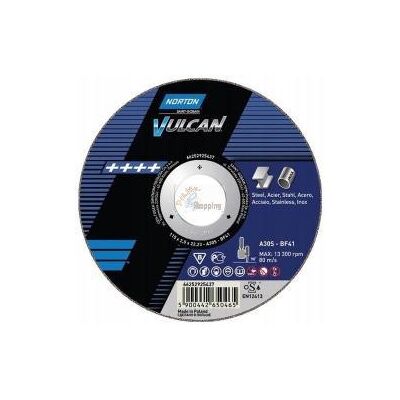 Norton - A30S-125X6.4 - Acciaio/Inox - Disco da grinta Norton - A30S-125X6.4 - Acciaio/Inox - Disco da grinta