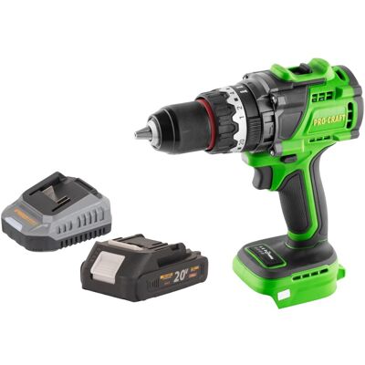 Procraft Avvitatore A Percussione A Batteria Pa18probl-bb 20 V 180 Nm Brushless + 1x Batteria 2,0 Ah + Caricabatteria Procraft Avvitatore A Percussione A Batteria Pa18probl-bb 20 V 180 Nm Brushless + 1x Batteria 2,0 Ah + Caricabatteria