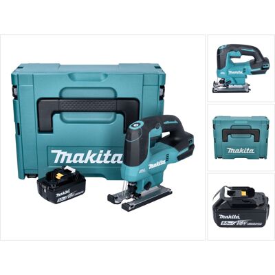 Makita Seghetto Alternativo A Batteria Djv 184 T1j 18 V Brushless + 1x Batteria Ricaricabile 5,0 Ah + Makpac - Senza Caricabatterie Makita Seghetto Alternativo A Batteria Djv 184 T1j 18 V Brushless + 1x Batteria Ricaricabile 5,0 Ah + Makpac - Senza Caricabatterie