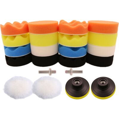 ENLENK Set Di 22 Spugne Lucidanti Per Auto Con Kit Adattatore Per Tamponi Lucidanti Da 3 Pollici ENLENK Set Di 22 Spugne Lucidanti Per Auto Con Kit Adattatore Per Tamponi Lucidanti Da 3 Pollici