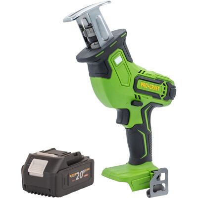 Procraft Sega A Gattuccio A Batteria Pss30bb 20 V Brushless + 1x Batteria 4,0 Ah - Senza Caricabatteria Procraft Sega A Gattuccio A Batteria Pss30bb 20 V Brushless + 1x Batteria 4,0 Ah - Senza Caricabatteria