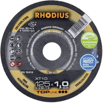 Rhodius Modello 206162 - Disco di taglio in acciaio inossidabile - 115mm Rhodius Modello 206162 - Disco di taglio in acciaio inossidabile - 115mm
