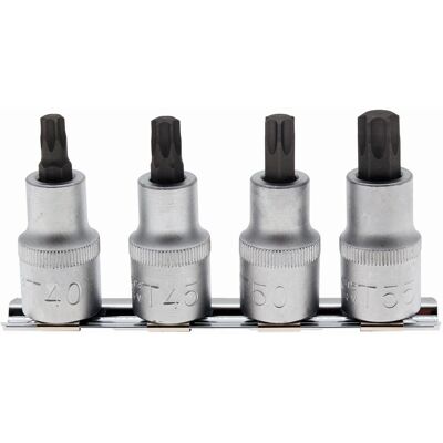 BGS TECHNIC Punte Torx In Cromo Vanadio Quadrate 1/2 BGS TECHNIC Punte Torx In Cromo Vanadio Quadrate 1/2