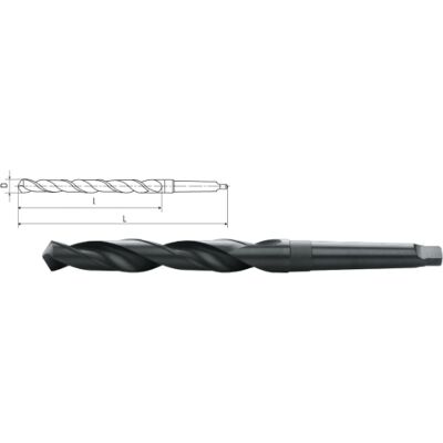 ELMAG Fresa A Spirale Hss Con Cono Morse Din 345 ELMAG Fresa A Spirale Hss Con Cono Morse Din 345