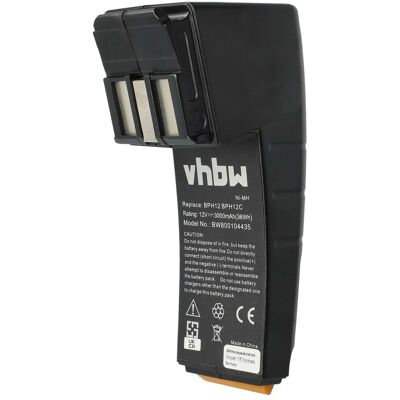 VHBW - 1x Batteria Compatibile Con Festo / Festool Ccd12, C12gg, C12duo, C12ce-nc-c45-plus, Ccd12es Utensile Elettrico (3000 Mah, Nimh, 12 V) VHBW - 1x Batteria Compatibile Con Festo / Festool Ccd12, C12gg, C12duo, C12ce-nc-c45-plus, Ccd12es Utensile Elettrico (3000 Mah, Nimh, 12 V)