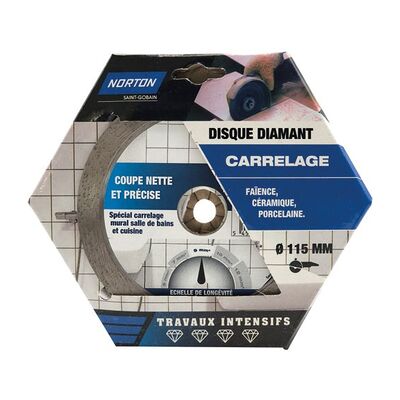 Disco diamantato Norton 115mm - Piastrelle, Uso intensivo Disco diamantato Norton 115mm - Piastrelle, Uso intensivo