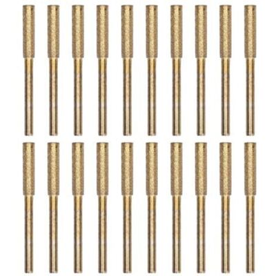 DPZO Set Di 20 Pezzi Per Affilare Motoseghe Con Teste Abrasive Rotanti, Color Oro, 4,8 Mm DPZO Set Di 20 Pezzi Per Affilare Motoseghe Con Teste Abrasive Rotanti, Color Oro, 4,8 Mm