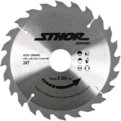COCO Lama Per Sega Circolare Sthor 08820 160 Mm 24 Denti COCO Lama Per Sega Circolare Sthor 08820 160 Mm 24 Denti