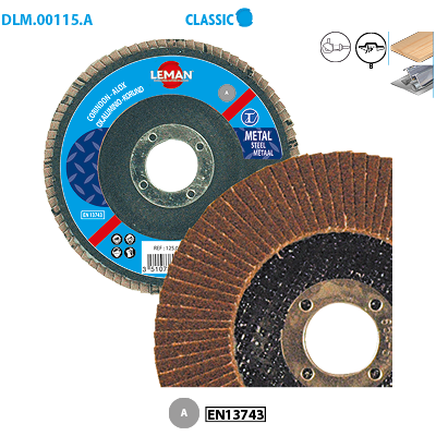 Set di Dischi Lamellari in Corindone 115mm - Legno & Metallo Set di Dischi Lamellari in Corindone 115mm - Legno & Metallo