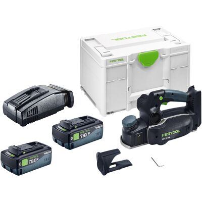 Festool Pialla A Batteria Hlc 82 Eb-basic 18 V 82 Mm Brushless + 2 Batterie Da 8,0 Ah + Caricabatterie Rapido + Systainer Festool Pialla A Batteria Hlc 82 Eb-basic 18 V 82 Mm Brushless + 2 Batterie Da 8,0 Ah + Caricabatterie Rapido + Systainer