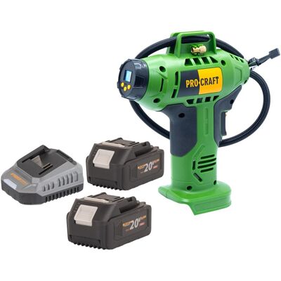 Procraft Compressore A Batteria Lk20 20 V 11 Bar + 2x Batteria 4,0 Ah + Caricabatteria Procraft Compressore A Batteria Lk20 20 V 11 Bar + 2x Batteria 4,0 Ah + Caricabatteria