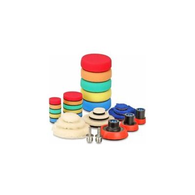 OEM Kit Di 29 Tamponi E Spugne Abrasive Da 25 Mm, 50 Mm E 80 Mm Per Levigatura E Lucidatura Auto Con Lucidatrice A Doppia Azione Ro/da - Crezuo OEM Kit Di 29 Tamponi E Spugne Abrasive Da 25 Mm, 50 Mm E 80 Mm Per Levigatura E Lucidatura Auto Con Lucidatrice A Doppia Azione Ro/da - Crezuo