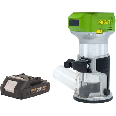 Procraft Fresatrice Multifunzione A Batteria Pob24bb 20 V 6 / 8 Mm Brushless + 1x Batteria 2,0 Ah - Senza Caricabatteria Procraft Fresatrice Multifunzione A Batteria Pob24bb 20 V 6 / 8 Mm Brushless + 1x Batteria 2,0 Ah - Senza Caricabatteria