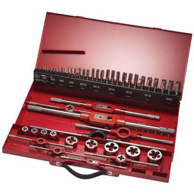 Set di utensili per filettare Dormer - 30 pezzi M3-M20 HSS Set di utensili per filettare Dormer - 30 pezzi M3-M20 HSS