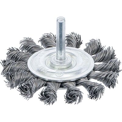 BGS TECHNIC Spazzola A Disco Albero Di Trasmissione 6 Mm Annodata Ø 75 Mm BGS TECHNIC Spazzola A Disco Albero Di Trasmissione 6 Mm Annodata Ø 75 Mm