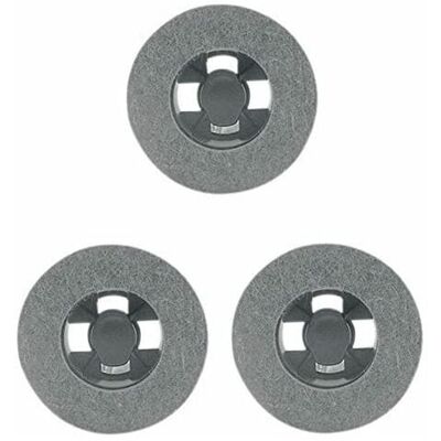 EUROSTORE07 - Spazzole Con Feltro Universali Per Lucidatrice 3 Pz Senza Mollette Di Fissaggio EUROSTORE07 - Spazzole Con Feltro Universali Per Lucidatrice 3 Pz Senza Mollette Di Fissaggio
