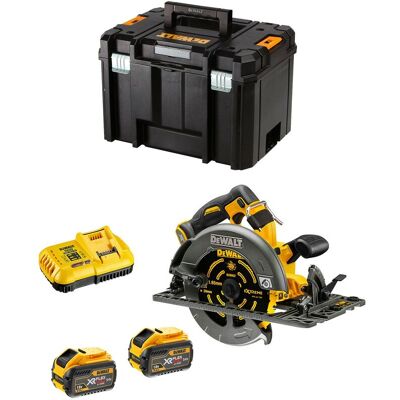 DeWalt Sega Circolare 2.0 Xr Flexvolt 54v 3ah Li-ion Brushless Compatibile Con Guida 190mm - 2 Batterie - Scatola Tstak - Dcs579x2-qw DeWalt Sega Circolare 2.0 Xr Flexvolt 54v 3ah Li-ion Brushless Compatibile Con Guida 190mm - 2 Batterie - Scatola Tstak - Dcs579x2-qw