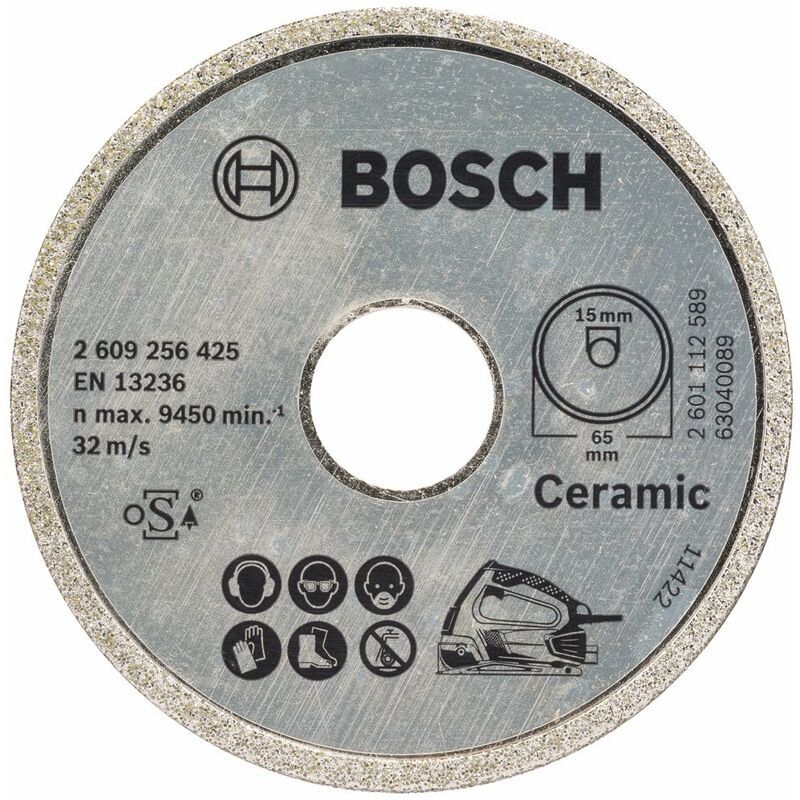 Bosch Home and Garden 2609256425 - Disco diamante cerámica: PKS 16Multi: DIY, nero
