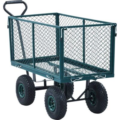 VIDAXL Carrello A Mano Da Giardino Verde 350 Kg - VIDAXL Carrello A Mano Da Giardino Verde 350 Kg -