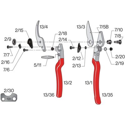Felco 13 Forbici Da Potatura (taglio Ø 30 Mm, Forbici Da Potatura Per Mani Piccole + Grandi, Forbici Da Potatura Per Vite Lunghezza 270 Mm, Manico Ergonomico) - Felco 13 Forbici Da Potatura (taglio Ø 30 Mm, Forbici Da Potatura Per Mani Piccole + Grandi, Forbici Da Potatura Per Vite Lunghezza 270 Mm, Manico Ergonomico) -