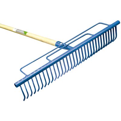 AGEF Rastrello Per Giardino 32 Denti Con Manico Cm. 137 - AGEF Rastrello Per Giardino 32 Denti Con Manico Cm. 137 -