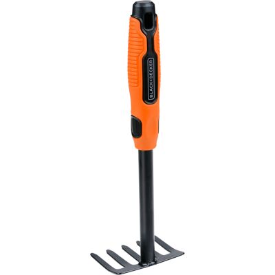 Black & Decker Attrezzo Per Pulizia Giardino Cinque Denti Robusto Black & Decker Attrezzo Per Pulizia Giardino Cinque Denti Robusto