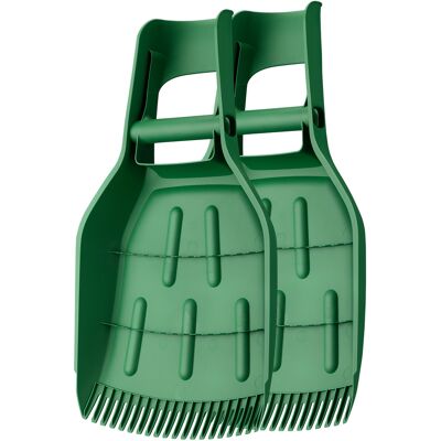 WILTEC Raccogli Foglie In Plastica 57,1 X 33,7 X 7,6 Cm, Set Di 2 Palette Raccoglifoglie Con Ampia Apertura, Paletta Per Erba E Foglie Con Rebbi E Impugnatura Ergonomica WILTEC Raccogli Foglie In Plastica 57,1 X 33,7 X 7,6 Cm, Set Di 2 Palette Raccoglifoglie Con Ampia Apertura, Paletta Per Erba E Foglie Con Rebbi E Impugnatura Ergonomica