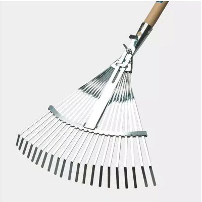 AGEF - Rastrello Da Giardino Con 21 Denti Zincati Regolabili E Manico In Faggio, 130 Cm AGEF - Rastrello Da Giardino Con 21 Denti Zincati Regolabili E Manico In Faggio, 130 Cm