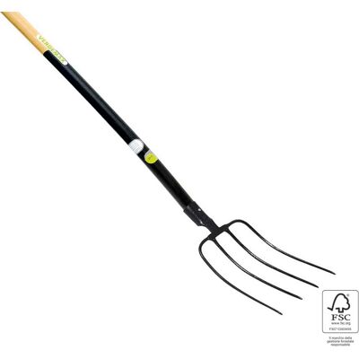 VERDEMAX - Forca 4 denti - Manico 140 cm - Forca da giardino VERDEMAX - Forca 4 denti - Manico 140 cm - Forca da giardino