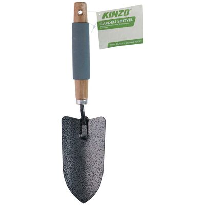 Kinzo Pelle Jardin Manche Bois & Mousse 34cm - Pelle À Main Acier Pour Plantation & Rempotage - Outil Ergonomique Confort Kinzo Pelle Jardin Manche Bois & Mousse 34cm - Pelle À Main Acier Pour Plantation & Rempotage - Outil Ergonomique Confort