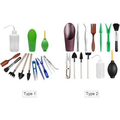OEM Kit Da Giardinaggio Per Piante In Miniatura E Succulente Composto Da 13 Pezzi - Set Completo Di Attrezzi Per La Semina Con Annaffiatoio, Paletta Per Trapianto, Rastrello, Forbici E Spazzola - Ideale P OEM Kit Da Giardinaggio Per Piante In Miniatura E Succulente Composto Da 13 Pezzi - Set Completo Di Attrezzi Per La Semina Con Annaffiatoio, Paletta Per Trapianto, Rastrello, Forbici E Spazzola - Ideale P