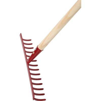 Floraworld 010651 Rastrello da giardino - 14 denti, Manico in legno, 350 mm Floraworld 010651 Rastrello da giardino - 14 denti, Manico in legno, 350 mm