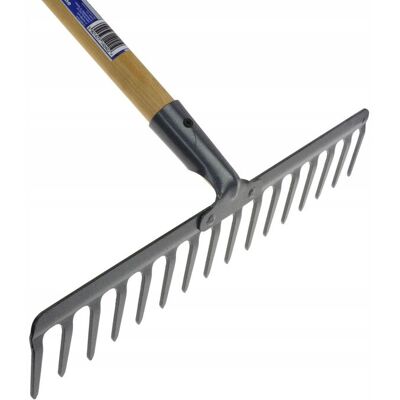 IMPORT Attrezzo Da Giardino Geko 16 Tooth Rake Testa Metallo 130 Cm IMPORT Attrezzo Da Giardino Geko 16 Tooth Rake Testa Metallo 130 Cm