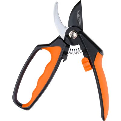 Black & Decker Strumento Per Potare Black-decker Bypass Design Ergonomico Black & Decker Strumento Per Potare Black-decker Bypass Design Ergonomico
