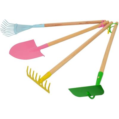 COCO Attrezzo Da Giardino Awtools 4 Pezzi Acciaio Legno Resistente COCO Attrezzo Da Giardino Awtools 4 Pezzi Acciaio Legno Resistente