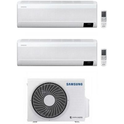 Samsung Condizionatore Dualsplit Windfree Da 9000 + 12000 Btu Con Gas R32 Wifi - Samsung Condizionatore Dualsplit Windfree Da 9000 + 12000 Btu Con Gas R32 Wifi -