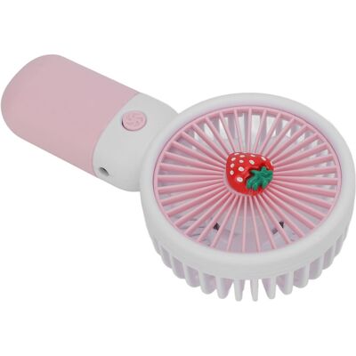 OEM Ventilatore Portatile Ricaricabile Tramite Usb, Con Fantasia A Fragole E Cavo, Ideale Per I Viaggi. OEM Ventilatore Portatile Ricaricabile Tramite Usb, Con Fantasia A Fragole E Cavo, Ideale Per I Viaggi.