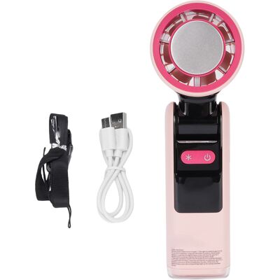 OEM Ventilatore Portatile Ricaricabile Con Display Digitale A Led, 100 Velocità, Design Pieghevole E Luce Led, Ideale Per Viaggi E Attività All'aperto. Roseate OEM Ventilatore Portatile Ricaricabile Con Display Digitale A Led, 100 Velocità, Design Pieghevole E Luce Led, Ideale Per Viaggi E Attività All'aperto. Roseate