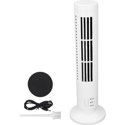 OEM Ventilatore A Torre Usb Senza Pale, 2 Velocità, Silenzioso, A Risparmio Energetico, Portatile, Per Casa E Ufficio (bianco). OEM Ventilatore A Torre Usb Senza Pale, 2 Velocità, Silenzioso, A Risparmio Energetico, Portatile, Per Casa E Ufficio (bianco).