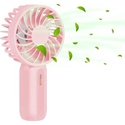 OEM Ventilatore Portatile Personale Ricaricabile Tramite Usb, 3 Velocità Del Vento - Formato Ultra-mini - Rosa OEM Ventilatore Portatile Personale Ricaricabile Tramite Usb, 3 Velocità Del Vento - Formato Ultra-mini - Rosa