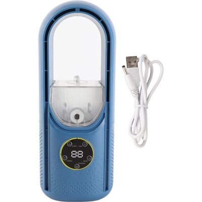 OEM Ventilatore Da Tavolo Senza Pale, 6 Velocità, Usb, Luce Led, Multifunzionale, Portatile, Ideale Per Ufficio O Dormitorio. OEM Ventilatore Da Tavolo Senza Pale, 6 Velocità, Usb, Luce Led, Multifunzionale, Portatile, Ideale Per Ufficio O Dormitorio.