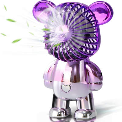 OEM Ventilatore Da Tavolo Portatile A Forma Di Orso, Mini Silenzioso, A Tre Velocità, Alimentato Tramite Usb E Con Finitura Galvanizzata. OEM Ventilatore Da Tavolo Portatile A Forma Di Orso, Mini Silenzioso, A Tre Velocità, Alimentato Tramite Usb E Con Finitura Galvanizzata.