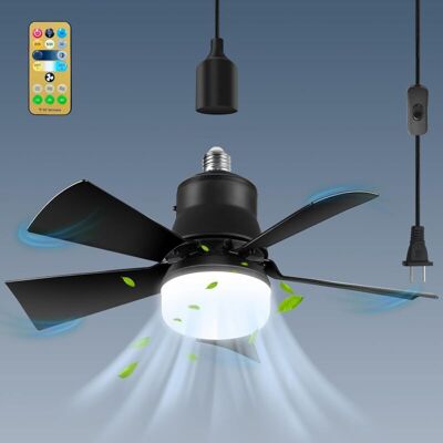 OEM Ventilatore Da Soffitto Con Luce E Telecomando, Attacco E26, Silenzioso E Rimovibile, Temperatura Colore 3000k-6000k, 3 Velocità, Luminosità Regolabile, Timer OEM Ventilatore Da Soffitto Con Luce E Telecomando, Attacco E26, Silenzioso E Rimovibile, Temperatura Colore 3000k-6000k, 3 Velocità, Luminosità Regolabile, Timer