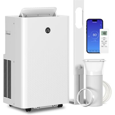 BEYAMIS Condizionatore D'Aria Portatile 4 In 1 Da 12.000 Btu – Wi-fi E Controllo Vocale – Raffreddamento, Deumidificazione, Ventilazione, Modalità Notturna BEYAMIS Condizionatore D'Aria Portatile 4 In 1 Da 12.000 Btu – Wi-fi E Controllo Vocale – Raffreddamento, Deumidificazione, Ventilazione, Modalità Notturna