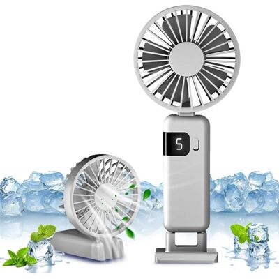 LIIYIELA (bianco) Ventilatore Portatile Piccolo Y07 - Ricarica Usb-c, Batteria Da 1200 Mah - 5 Velocità - Anello Bianco LIIYIELA (bianco) Ventilatore Portatile Piccolo Y07 - Ricarica Usb-c, Batteria Da 1200 Mah - 5 Velocità - Anello Bianco