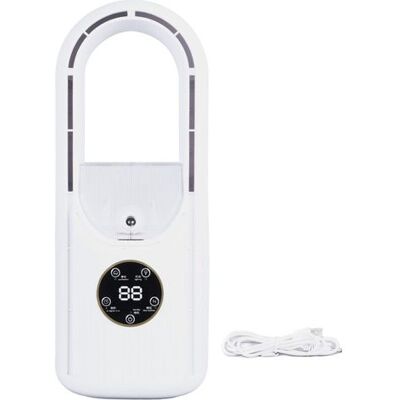 OEM Ventilatore Senza Pale, 6 Velocità, Serbatoio Dell'acqua Da 100 Ml, Silenzioso, Con Nebulizzatore Usb E Timer, Colore Bianco. OEM Ventilatore Senza Pale, 6 Velocità, Serbatoio Dell'acqua Da 100 Ml, Silenzioso, Con Nebulizzatore Usb E Timer, Colore Bianco.